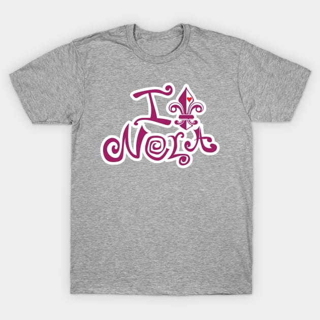 I Heart Nola T-Shirt by chwbcc